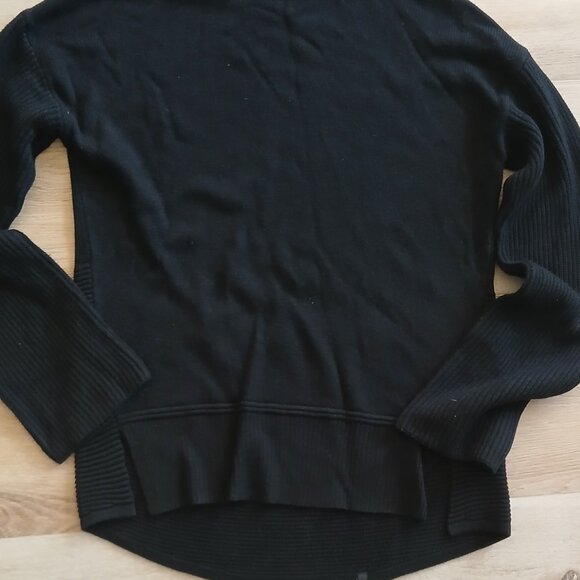 Lululemon Athletica knit black sweater cashmere 5% - Picture 5 of 6